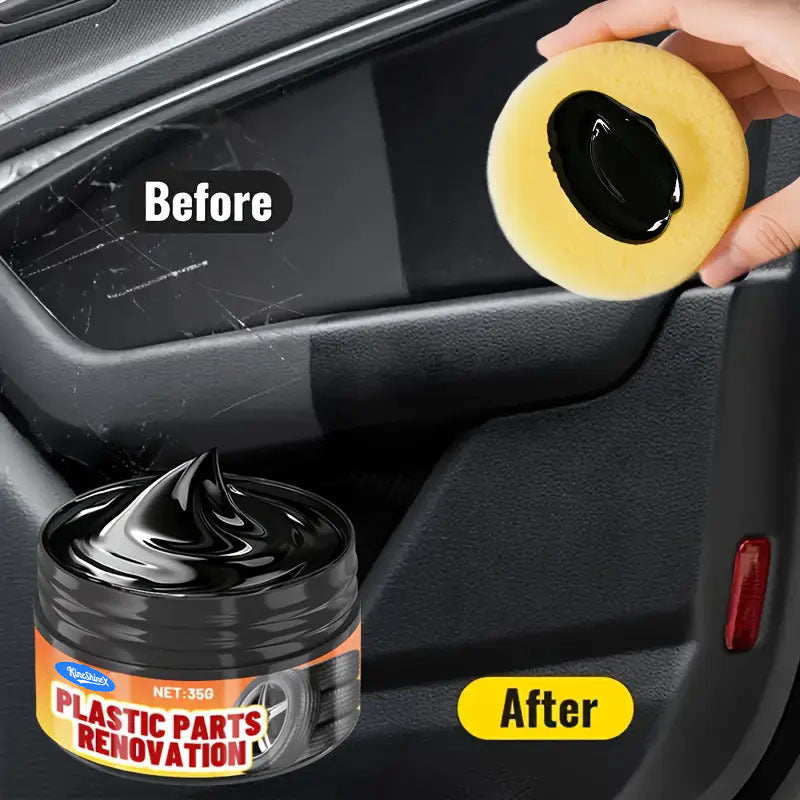 GlossLab™ Plastic Restorer Wax – Scratch & Fade Repair for Bumpers and Trim
