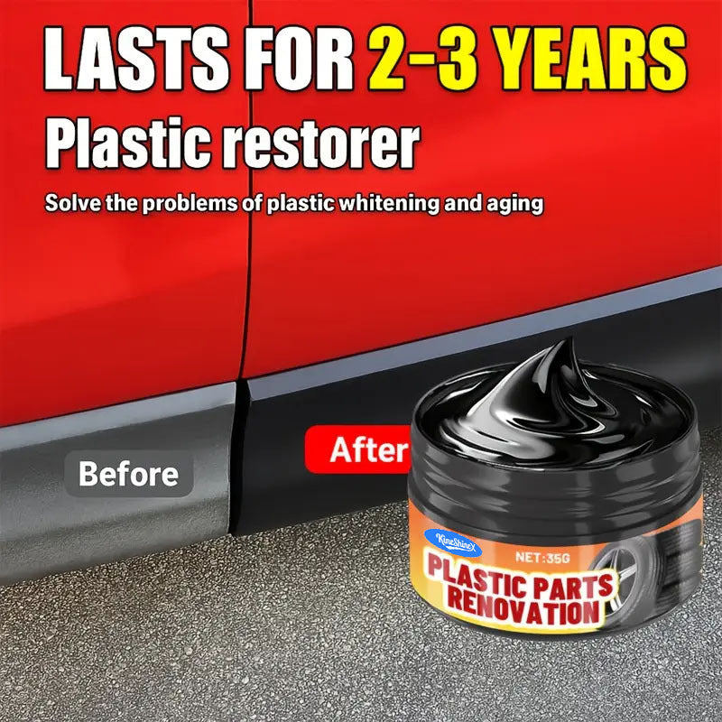 GlossLab™ Plastic Restorer Wax – Scratch & Fade Repair for Bumpers and Trim