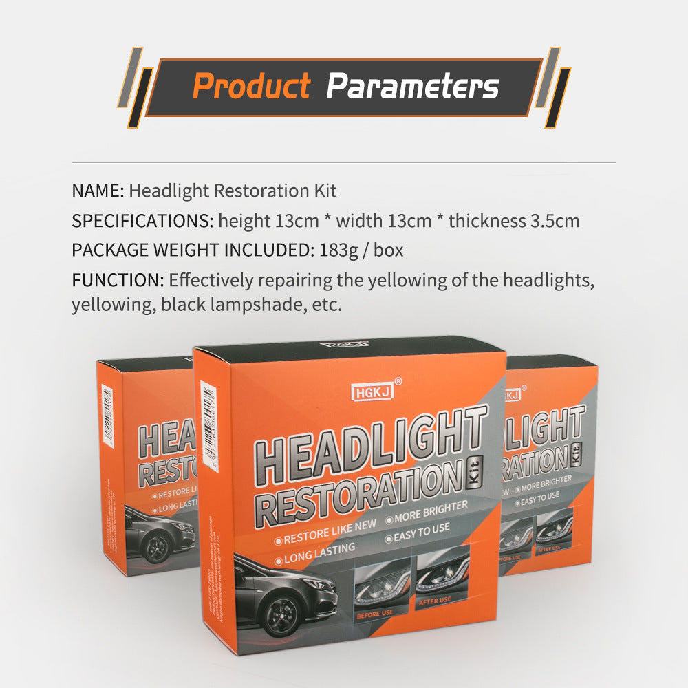 GlossLab™ Professional Headlight Restoration Kit – Complete Renovation & Polishing System