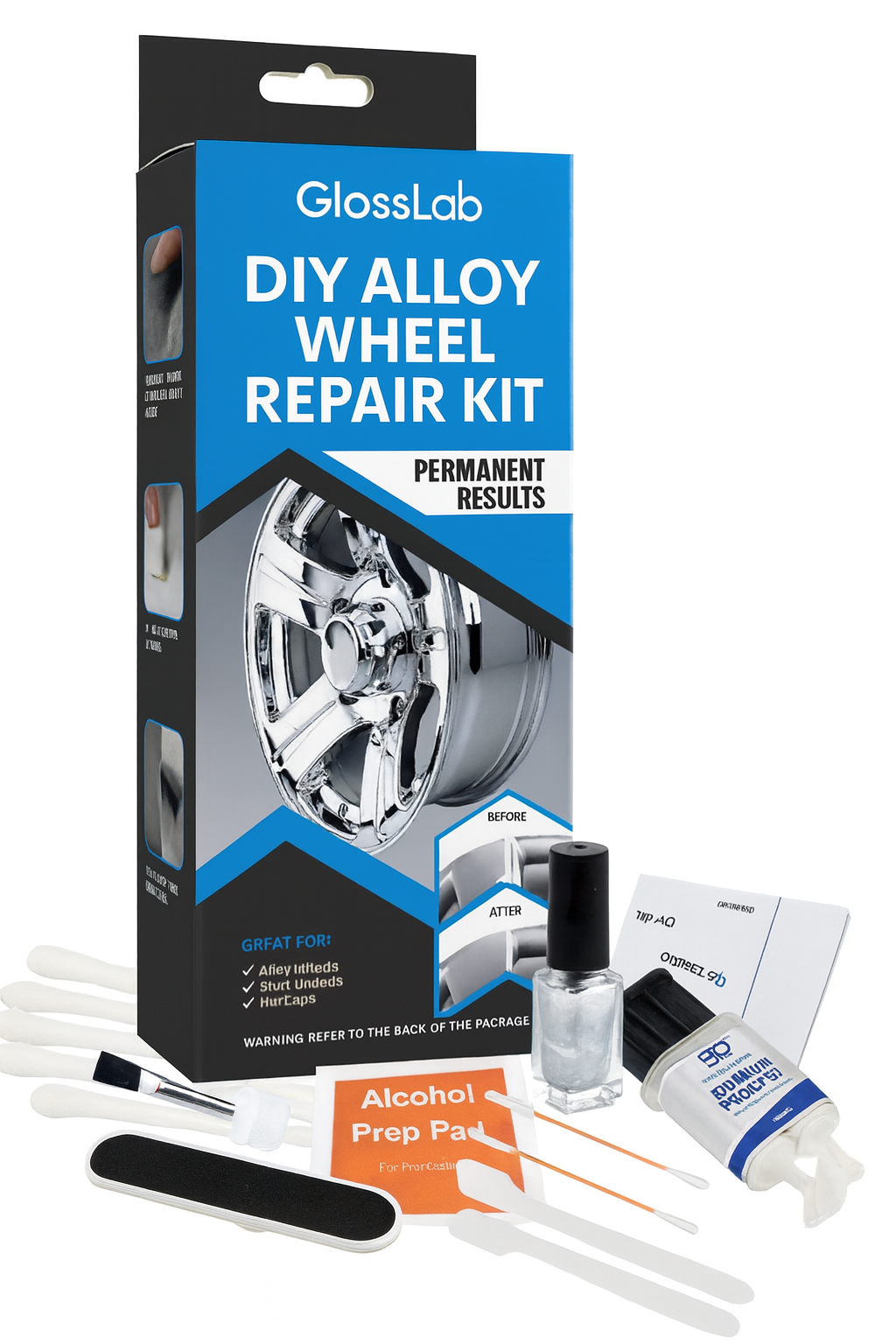 GlossLab™ Alloy Wheel Repair Kit – Restore & Protect Your Rims