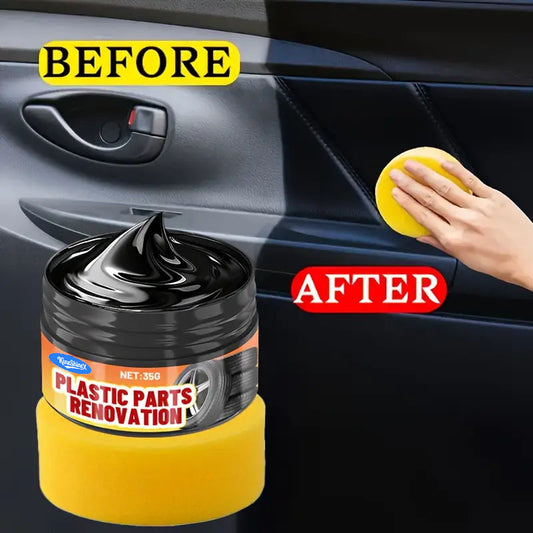 GlossLab™ Plastic Restorer Wax – Scratch & Fade Repair for Bumpers and Trim
